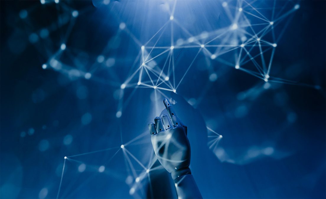 Abstract network of connected nodes